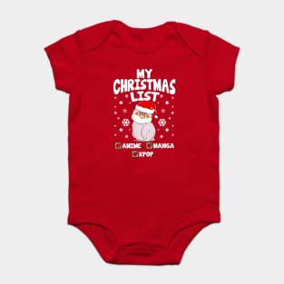My Christmas List Anime Manga Kpop Baby Bodysuit